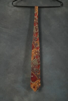 Corbata vintage Karl Lagerfeld pasarela para hombre estampado mod multicolor Foto 1 de 4