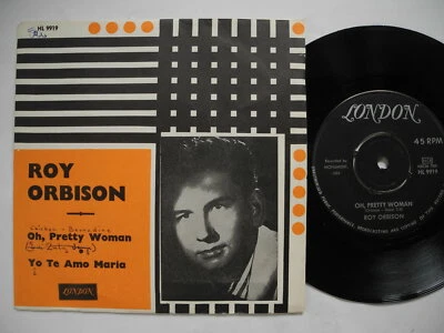 ROY ORBISON Oh Pretty Woman /Yo Te Amo Maria 45 7" single 1964 Sweden HL 9919 EX - Image 1 of 2