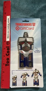 TRANSFORMERS Target 2014 Exclusive GIFT CARD TOY Optimus Prime No Cash Value - Picture 1 of 2