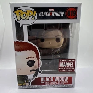 Funko Pop! Marvel - Black Widow (Battle Damaged) #619 Exclusivo Cuerpo de Coleccionistas - Imagen 1 de 8