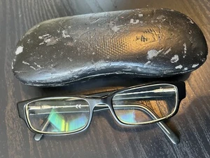 Ray Ban RB5069 2034 Black Rectangle Eyeglasses 53-17 140 With Worn Out Case - Picture 1 of 18