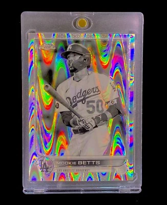 MOOKIE BETTS RAYWAVE REFRACTOR RARO PLATA PRIZM SP Holo Select Card - DODGERS Foto 1 de 4
