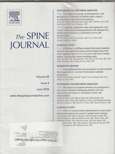 Brand New SEALED The SPINE JOURNAL June 2025 Vol. 25 Issue 6 RARE HTF - Picture 1 of 1