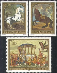 Liechtenstein 1978 Horses/Carriage/Art/Paintings/Artists/Transport 3v set n42342 - Picture 1 of 1