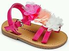 Girls Chatterbox Annmarie multi  pink flower sandals size 6