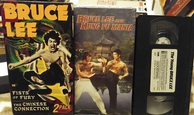 VINTAGE 4 VHS LOT BRUCE LEE  KUNG FU MOVIES VIDEOTAPES Dragon Ninja - Image 1 of 3