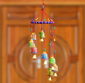 Handicrafted Decorative Wall/Door/Window Hanging Bells Wind Chimes Showpiece - Picture 1 of 5