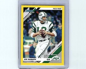 2019 Donruss #193 Joe Namath Excellent Press Proof Yellow - Picture 1 of 2