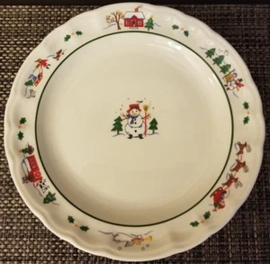 Pfaltzgraff Snow Village Dinner Plate Christmas Holiday Winter - Sold Separately - Picture 1 of 3
