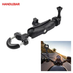 Motorcycle Handlebar Camera Mount Bracket Holder 360° For Gopro - Picture 1 of 15