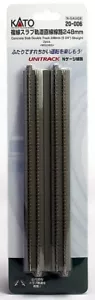 Kato 20-006 N 9-3/4" Ground Level Concrete Double Straight Unitrack (Pack of 2) - Picture 1 of 2
