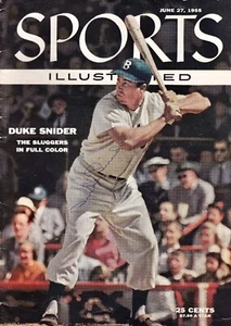 DUKE SNIDER AUTOGRAPH BASEBALL SPORTS ILLUSTRATED MAGAZINE - Picture 1 of 1