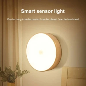 PIR Sensore di Movimento Luce Notturna LED Ricaricabile USB Armadio Armadio Armadio Lampada - Foto 1 di 8