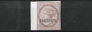 New Zealand 1880s QV first Sideface 6d plate proof in brown - Picture 1 of 1