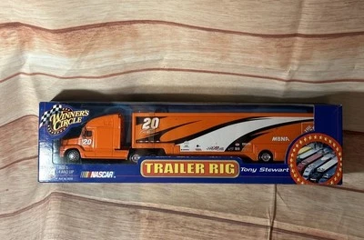 2001 Winner's Circle #20 Tony Stewart - MBNA  1:64 Die Cast Trailer Rig NEW  - Image 1 of 4