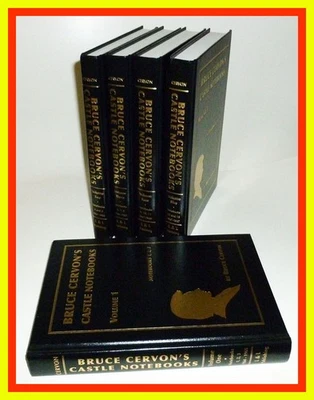 BRUCE CERVON'S Castle Notebooks, Vols. 1-5. COMPLETE matching SET. Magic. - Image 1 of 3