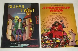 2 Charles Dickens Comics Oliver Twist Christmas Carol Chiqui de la Fuente - Bild 1 von 3