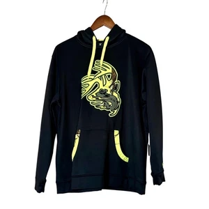 Legendary Whitetails Mens Black Neon Deer Graphic Hoodie Sweatshirt Size XL - Picture 1 of 10