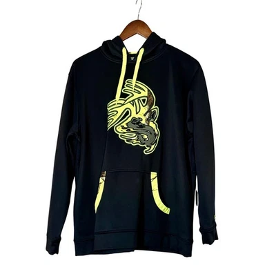 Legendary Whitetails Mens Black Neon Deer Graphic Hoodie Sweatshirt Size XL - Image 1 of 4