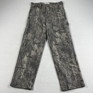 Hollister Baggy tarnfarbene Zimmermannshose gerades Bein Herrengröße 28 x 27 - Bild 1 von 11