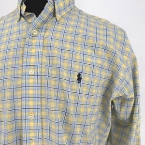 Camisa Ralph Lauren Para Hombres Calce Clásico A Cuadros Manga Larga Mediana Abotonada - Imagen 1 de 5