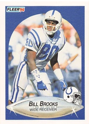 Bill Brooks 1990 Fleer 229 Indianapolis Colts Football Card - Image 1 of 2