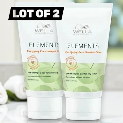 Wella Elements Purifying Pre-Shampoo Clay 2.4 oz  Lot of 2 - Image 1 of 2