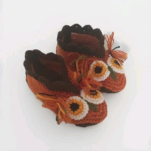 Handmade knitted slippers booties home warmer size 36-38  - Picture 1 of 5