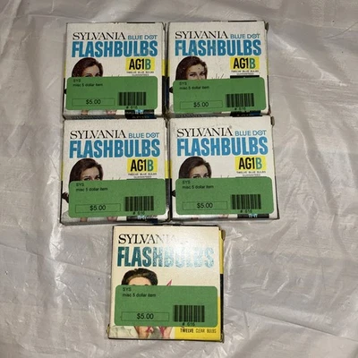 Sylvania Blue Dot Bombillas AG1B (48 Bombillas) Más 12 Bombillas AG1 Nuevo Stock Antiguo Foto 1 de 4