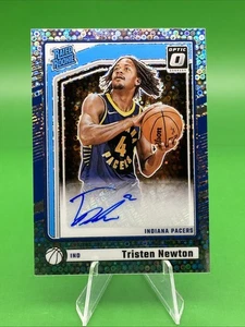 2024-25 Optic Tristen Newton Auto Fast Break Disco Silver Prizm #340 Rated RC - Picture 1 of 3
