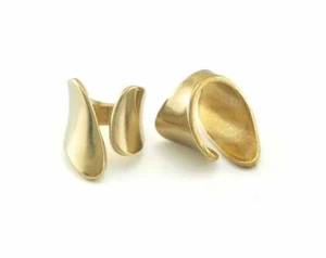 Ring Adjustable Ring Raw Brass or Gold, Silver Plated Women statement ring - Picture 1 of 10