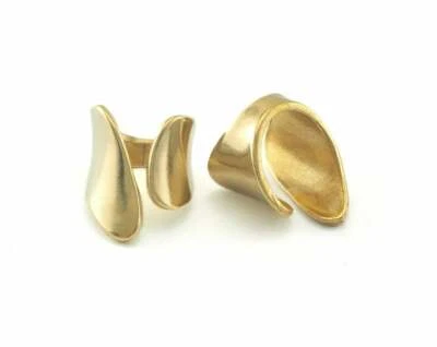 Anillo ajustable latón crudo u oro, plateado anillo llamativo para mujer Foto 1 de 3