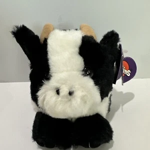Puffkins Meadow the Cow Small 4” Plush Swibco 1994 Vintage with Original Tag - Picture 1 of 7