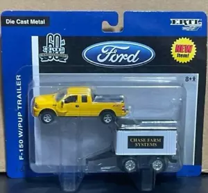 ERTL 1/64 Ford F150 Pickup Truck w/ Grain Pup Trailer Chase Farm Systems 60th - Picture 1 of 3