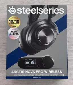 Auriculares inalámbricos para juegos SteelSeries Arctis Nova Pro para PS5 y PC (Negro) - Imagen 1 de 1