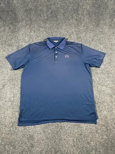 Peter Millar Sommer Komfort Poloshirt Herren 2XL XXL blau kurzärmelig Stickerei - Bild 1 von 14