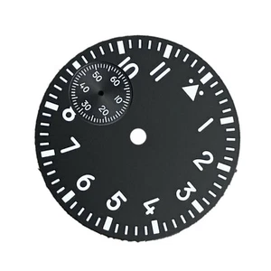 Esfera de reloj luminosa verde 37 mm segunda @9 reemplazo para movimiento ETA 6497 ST3600 - Imagen 1 de 7