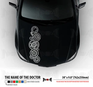 30" NAME OF THE DOCTOR WHO IN GALLIFREYAN Tardis Hood Car Vinyl Sticker Decal - Picture 1 of 5