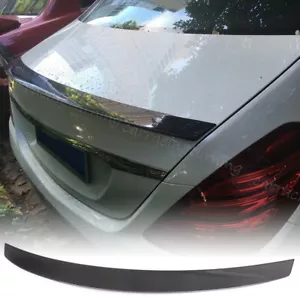 For Benz W222 S63 S65 2014-2019 Rear Trunk Spoiler Boot Wing REAL CARBON - Bild 1 von 14