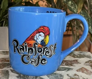 Rainforest Cafe Blue Large Coffee Mug 16 oz RIO Macaw Parrot Bird Vtg 1999 - Bild 1 von 10