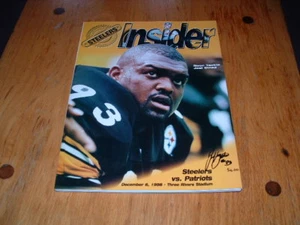 NEW ENGLAND PATRIOTS @ PITTSBURGH STEELERS NFL INSIDER PROGRAM 12/6/1998 - Bild 1 von 2