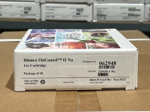 Package of 48 Thermo Scientific 062948 Dionex OnGuard II Na Cartridge 1cc (1mL) - Picture 1 of 1