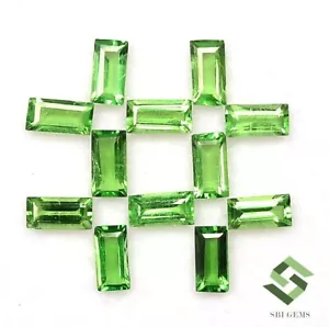 4x2 mm Natural Tsavorite Baguette Cut Lot 10 Pcs 1.49 CTS Faceted Loose Gemstone - Bild 1 von 6