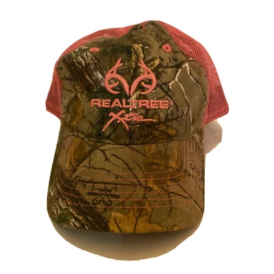 Realtree Xtra Pink Camo Cap. Unisex Adult Ball cap EUC - Image 1 of 4
