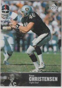 1997 Upper Deck Legends #88 Todd Christensen Oakland Raiders HOF BYU