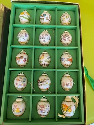 ** Hutschenreuther MINIATUR Ostereier ** SAMMEL-EDITION * Nachlass ** Ansehen ** - Bild 1 von 4