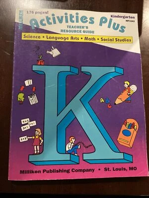 Vtg Milliken Activities Plus Teacher’s Resource Guide Kindergarten 1992 - Image 1 of 4
