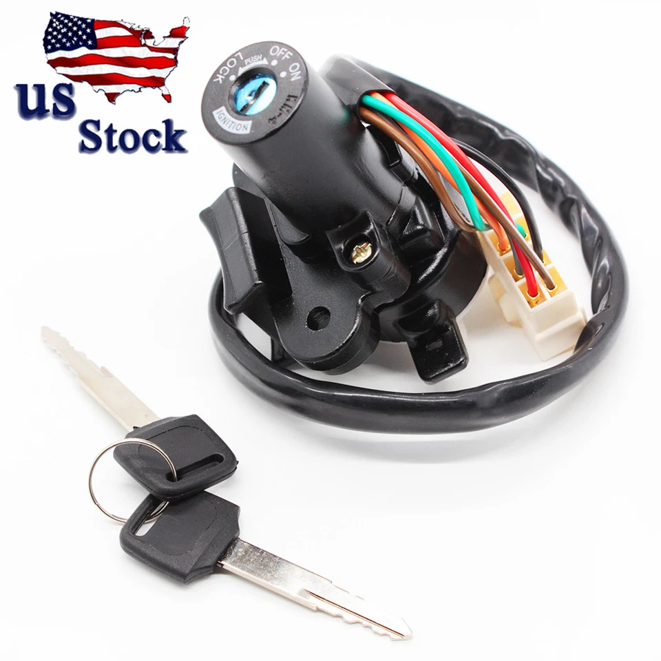 Ignition Key Switch Lock Assembly Keys For ninja EX250 250R 2008-2012 2011 2010 - Image 1 of 4