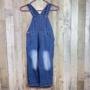 Unbranded Size 5 Blue Denim Coveralls with Chest Pocket Snap Strap Closure - Picture 1 of 12