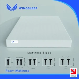 Orthopaedic No Spring Foam Mattress | Firm Comfort | All Sizes 2ft6–6ft - Picture 1 of 8